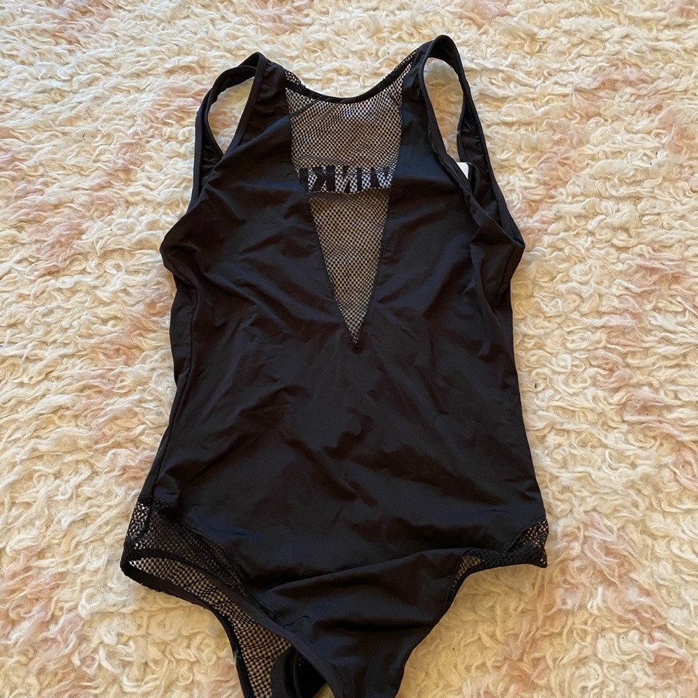 Calvin Klein black mesh bodysuit
